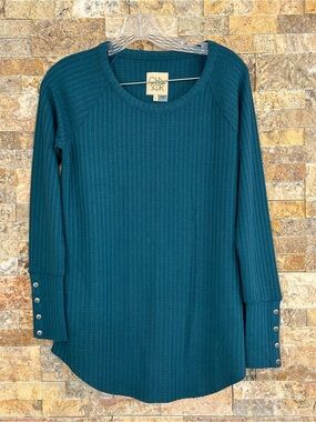 Chaser women’s long sleeve waffle knit